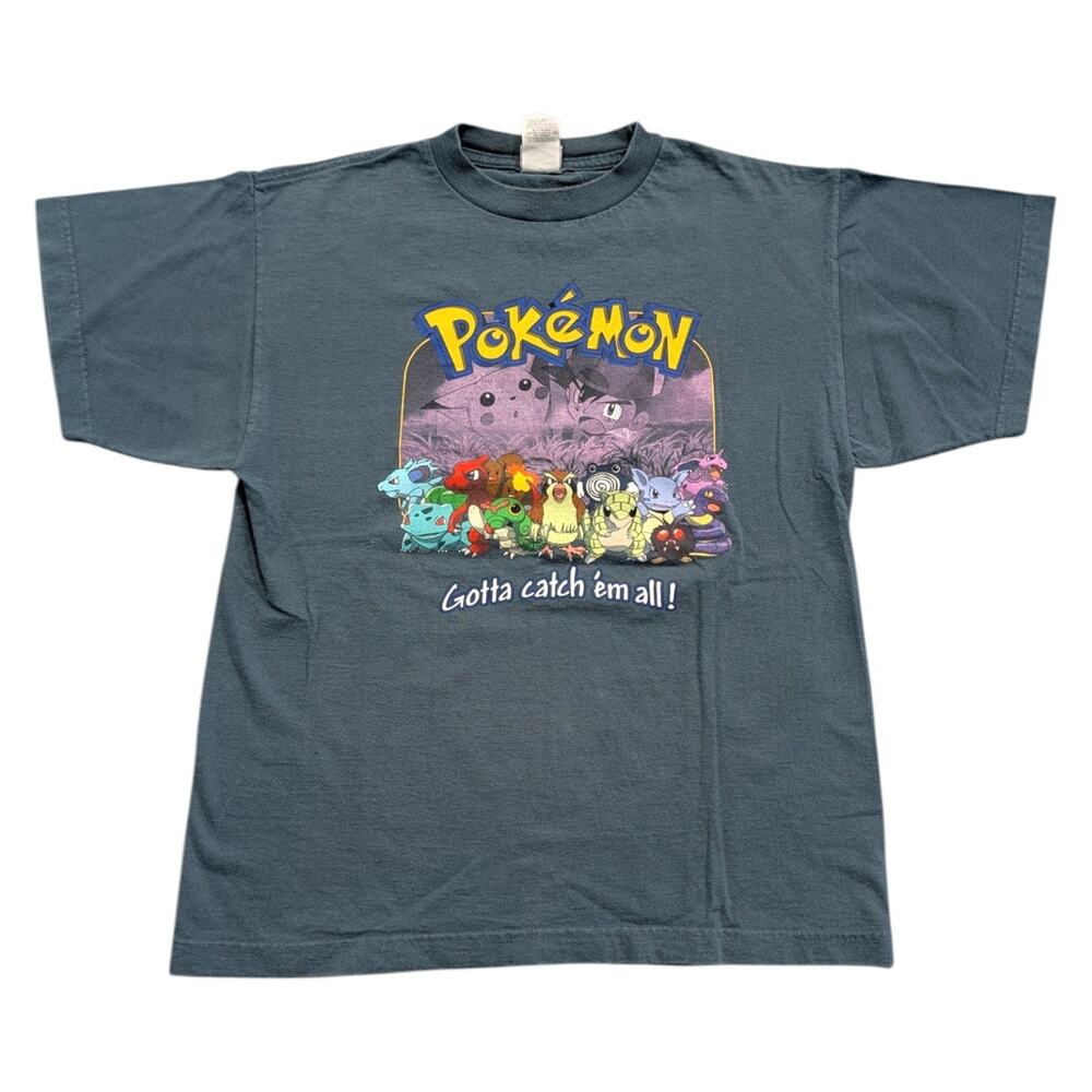 1999 Youth Pokémon Gotta Catch'em all! shadow graphic T-shirt